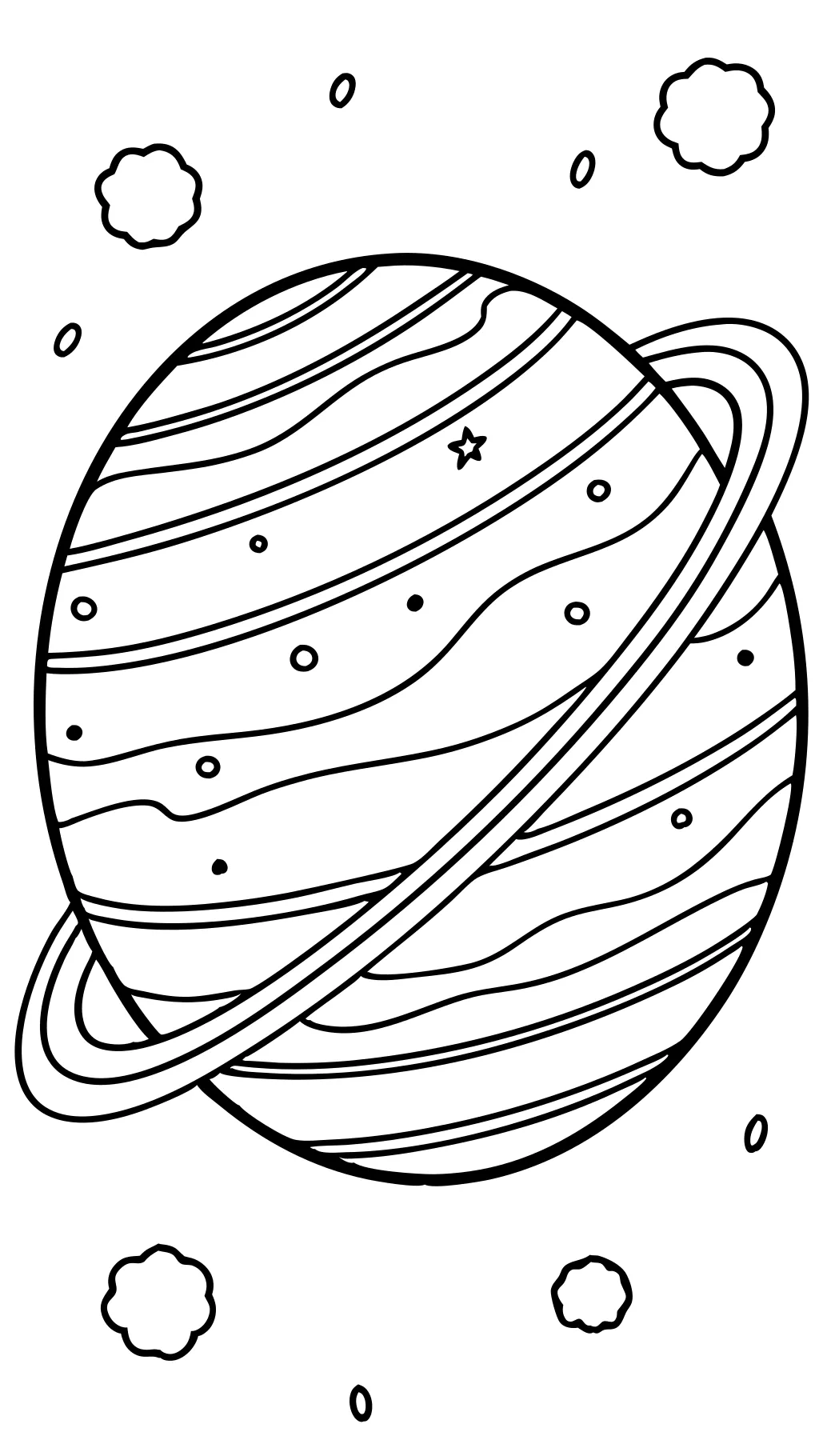 coloriages de planète imprimables